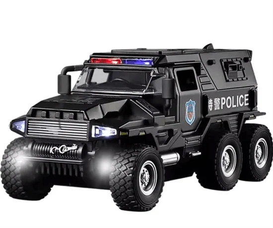 רכב משטרה ענק  6X6 בשלט רחוק